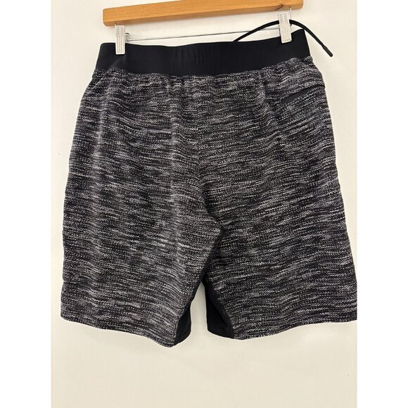 Lululemon Men's Activewear Peloton T.H.E Short Black and white size Medium - Picture 3 of 8